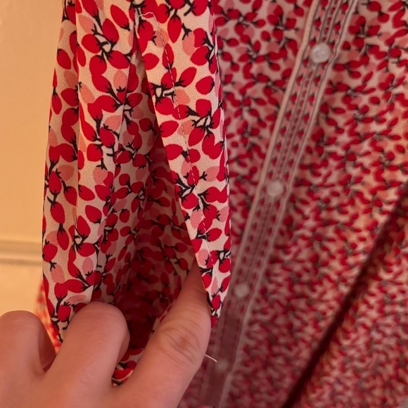 NWT Max Studio London Strawberry Button Up Maxi Dress XS - Picture 3 of 11